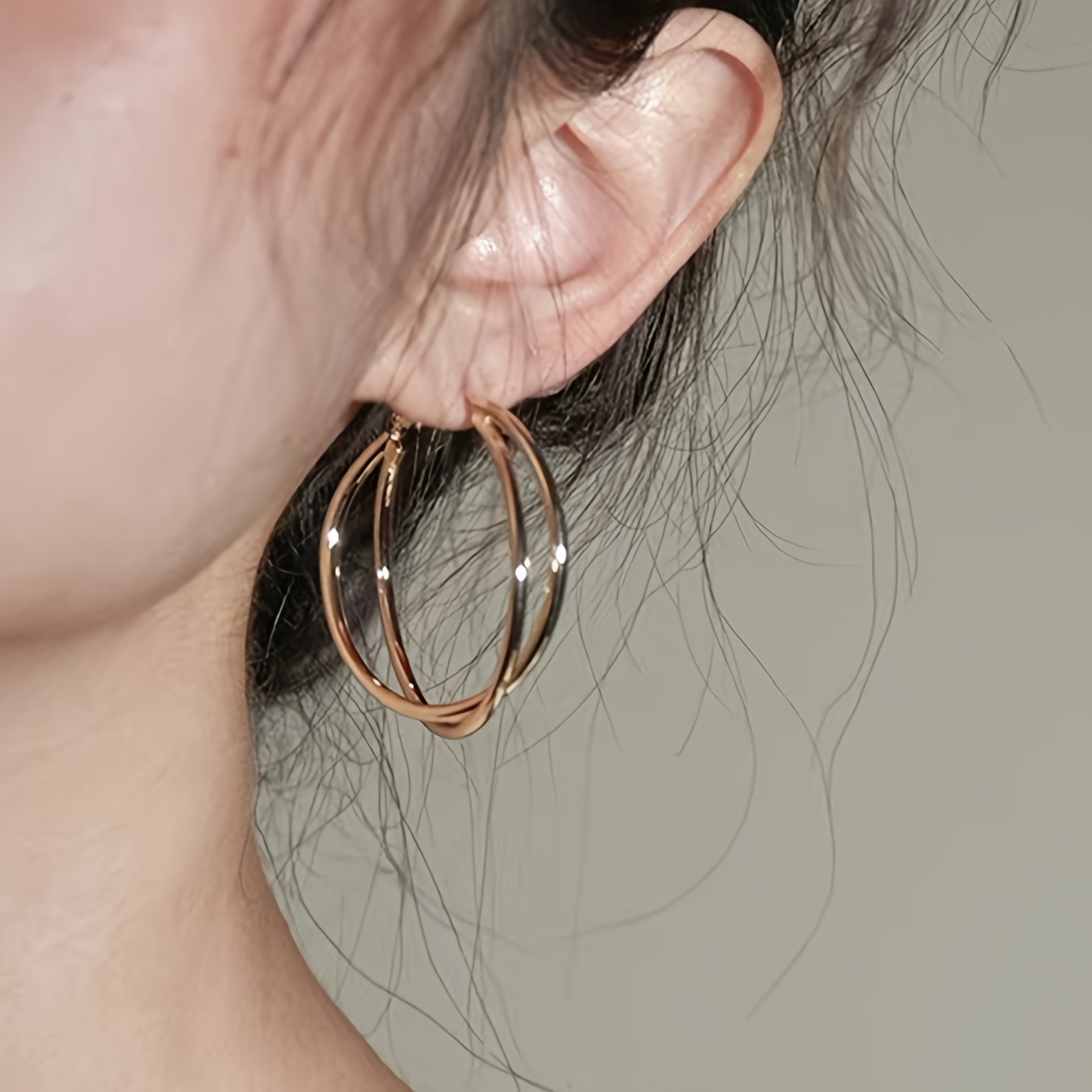 Women's Double-Layer Non-Piercing Clip-On Earrings